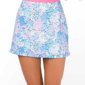 Lilly Pulitzer Callie Dot Dot Hop ruffle skirt